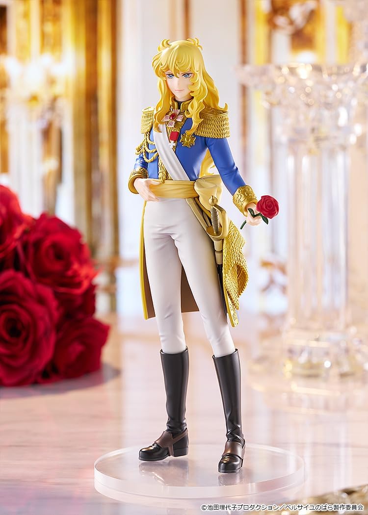 Good Smile Company "Roses of Versailles" Movie Anime POP UP PARADE, Oscar Francois de Giargé, Plastic, Painted and Assembled Product, Non-scale, Exclusive Base Included, Total Height Approx. 7.5