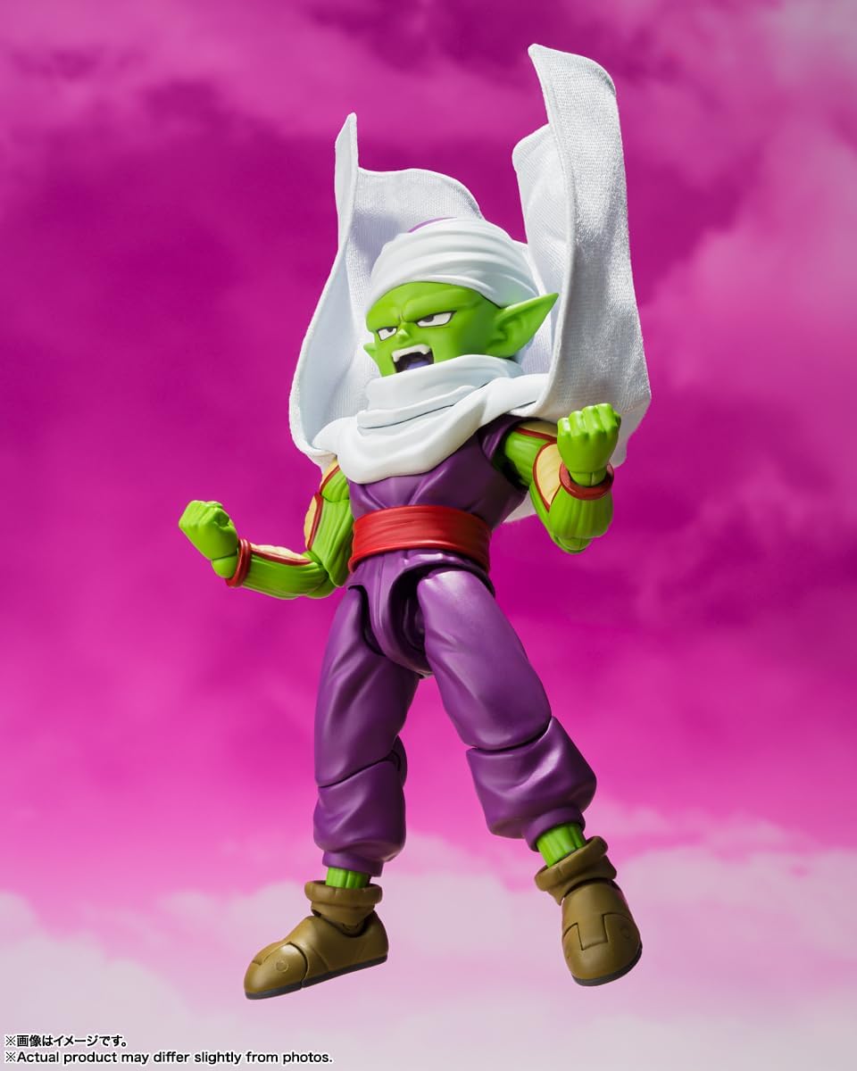 BANDAI SPIRITS S.H. Figuarts Dragon Ball DAIMA Piccolo (Mini) - DAIMA- Approx. 3.3 inches (85 mm), PVC & ABC, Pre-painted Action Figure