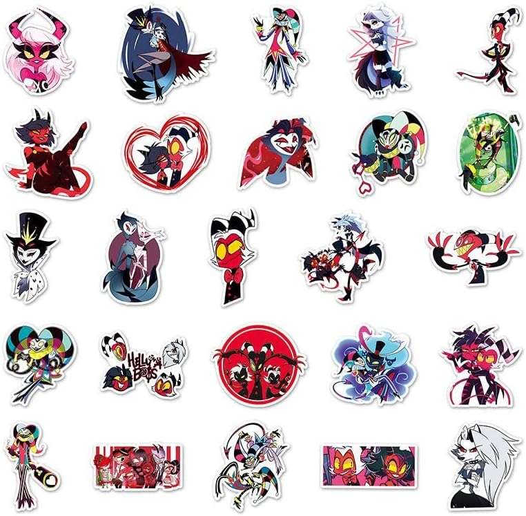 Hasbin Hotel Helva Boss Goods, Lucky Bag, Alaster, Angel, Dust, Suttaker, Card Case, Key Holder, Brooch, Photo Card, Anime, Accessory, Decoration, Cosplay Accessory, Stylish, Costume Tool, Unofficial