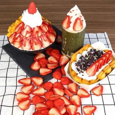 Lifelike ☆ 10 Piece Food Sample, Strawberry, Commercial Use, Fruit, Cafe, Kitchen Car, Crepe Shop, Display, Fake