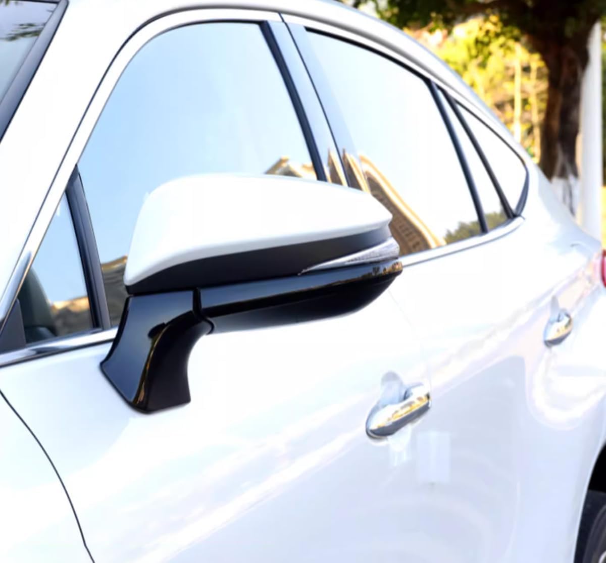 ZUNEIGUNG Toyota Harrier 4th Generation Harrier 80 Series Door Mirror Garnish, Side Mirror Garnish, Fits Toyota Harrier, Designed Exterior Parts, Accessories, ABS Resin 4 Pieces (Black)