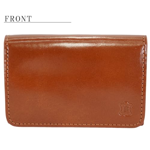 Belkutt Premium Italian Leather Business Card Holder, Genuine Leather, Vegetable Tanned