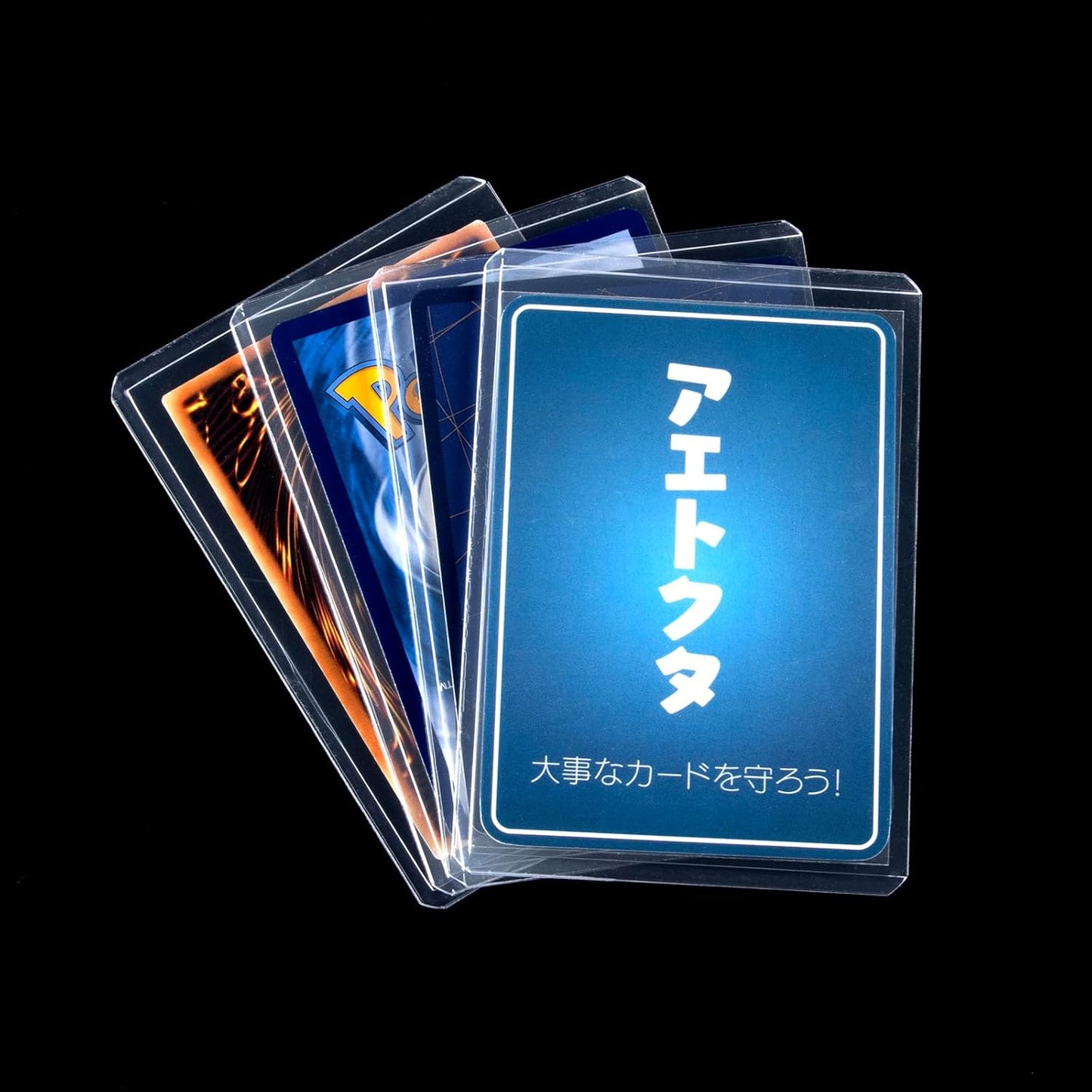 【Side Loader・White】Small Size・30-Piece Set (with Sleeves) Just Size Double-Sided Film Hard Card Case Trading Card Loader Pocket Sleeve