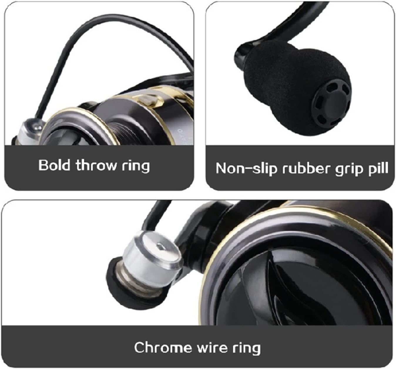 Jill Cub 500/800 Series EVA Grip Ultralight Fishing Reel 12+1BB High Speed Gear Ratio 5.2:1 Mini Spinning Reel (Size : 13, Color: FISHING REEL_500 SERIES)