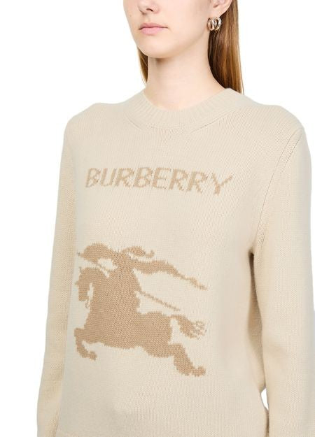 BURBERRY Round neck sweater with logo - Image 4