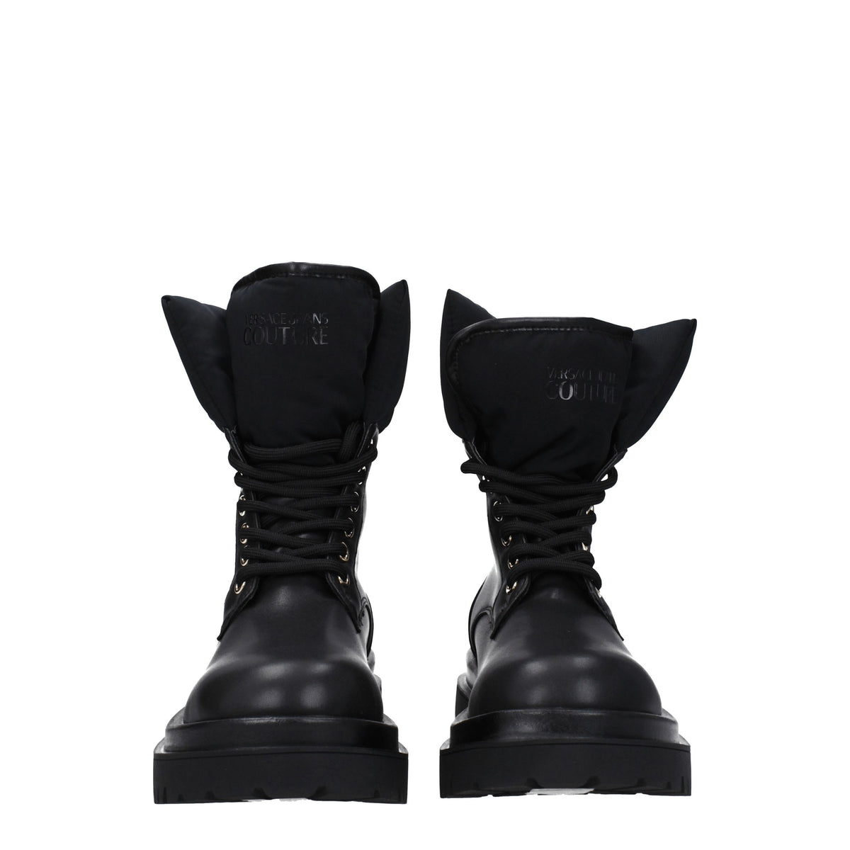 Versace ヴェルサーチジーンズの女性 'S ポリウレタンブーツブラック - Image 4