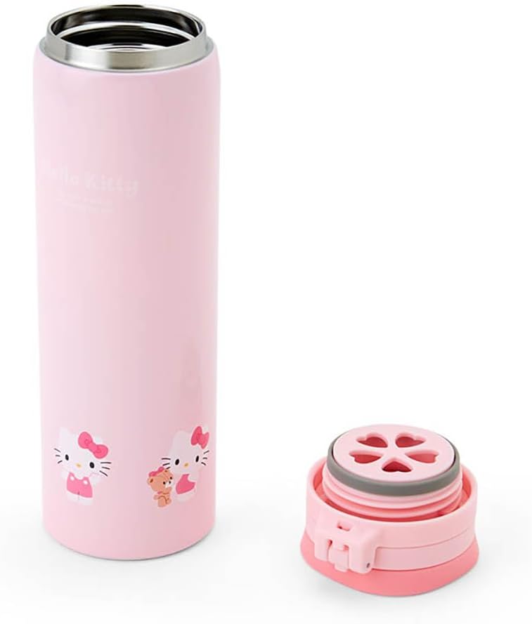 Sanrio 389374 Hello Kitty Stainless Steel Mug Bottle, Capacity: 15.6 fl oz (460 ml)