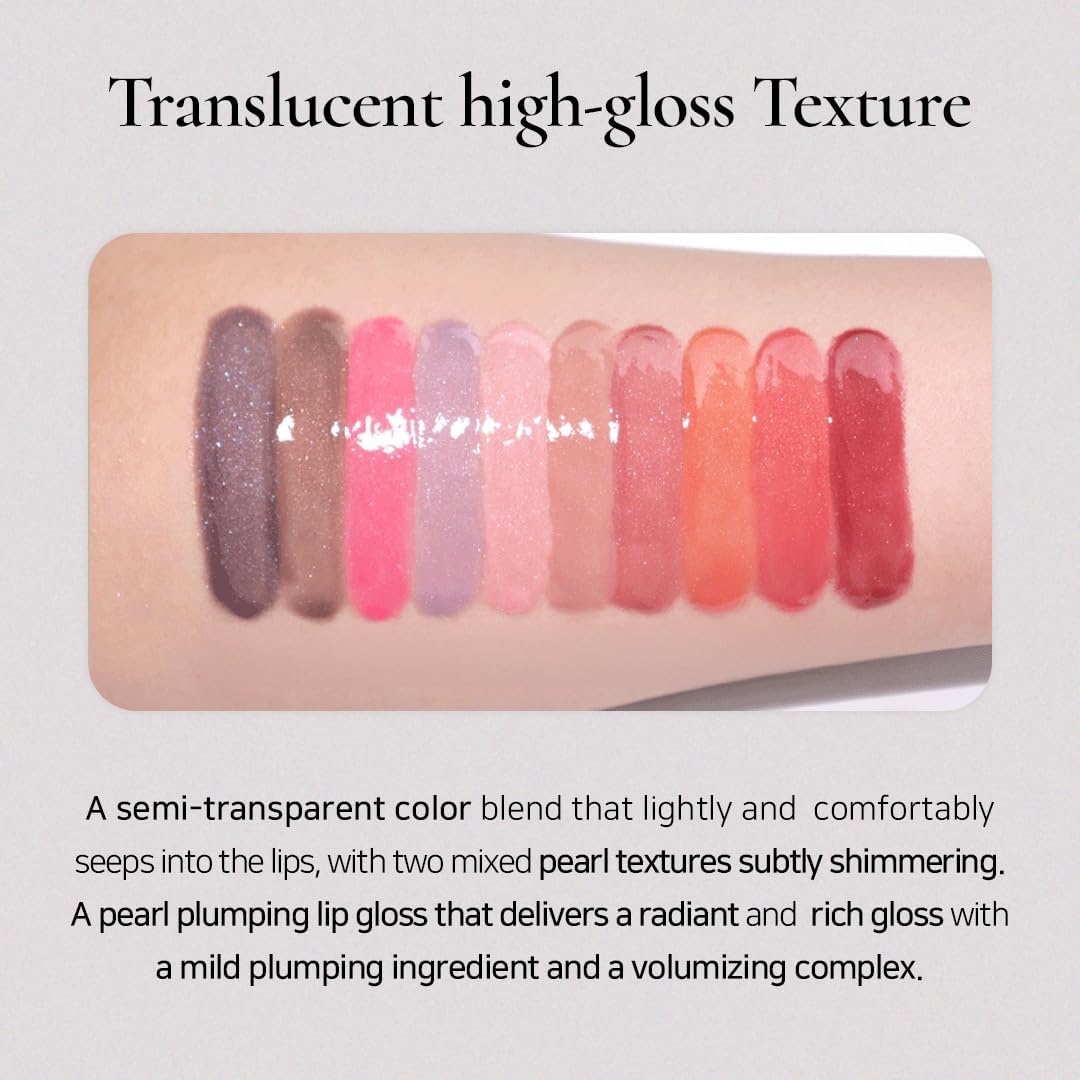 [Dinto] [Peter & Wendy Collection] Dint Pearl - Kissed Plumping Lip Glasse, 10 Types in Total / Plumping Lip Gloss (#122 Neverland)