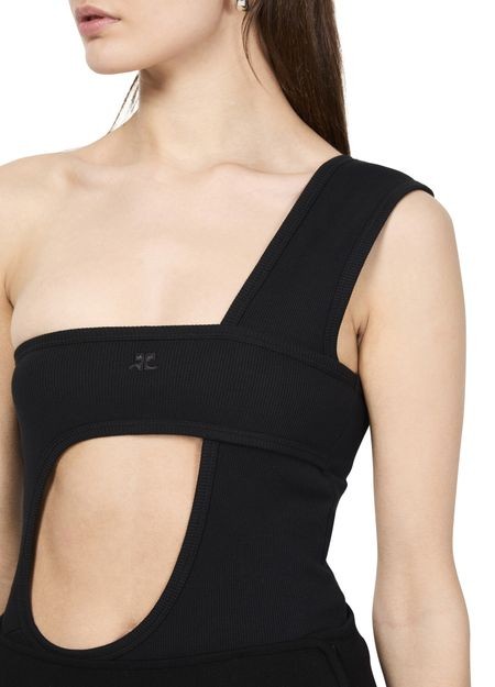 COURREGES ループバックル 90's リブ ボディスーツ - Image 4