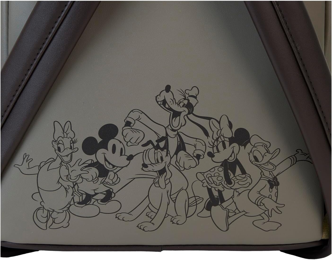 Loungefly Mini mochila de lona de Mickey y sus amigos de Disney