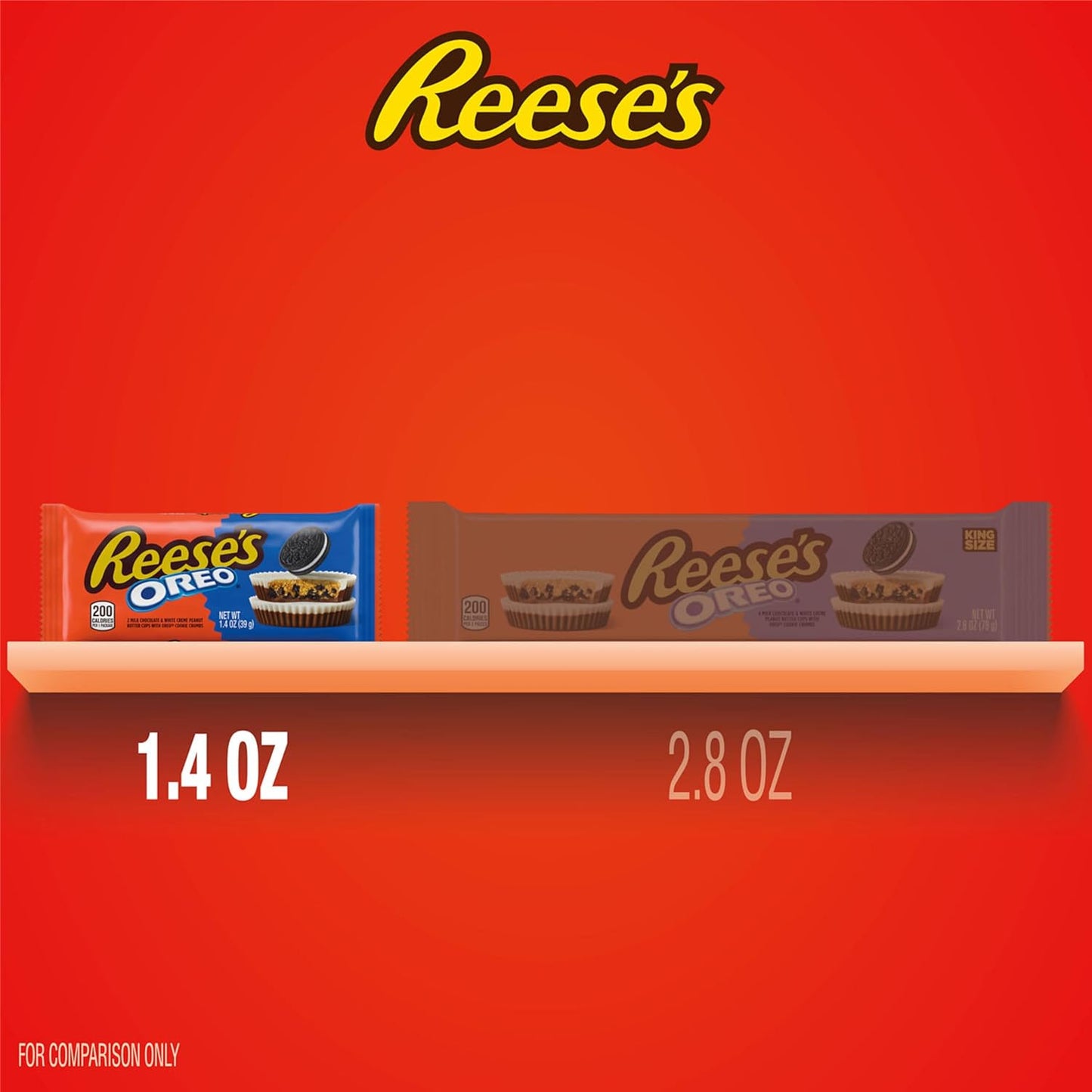 REESE'S OREO - Tazas de chocolate con leche y crema blanca de mantequilla de maní, paquetes de dulces, 1.4 onzas (24 unidades)