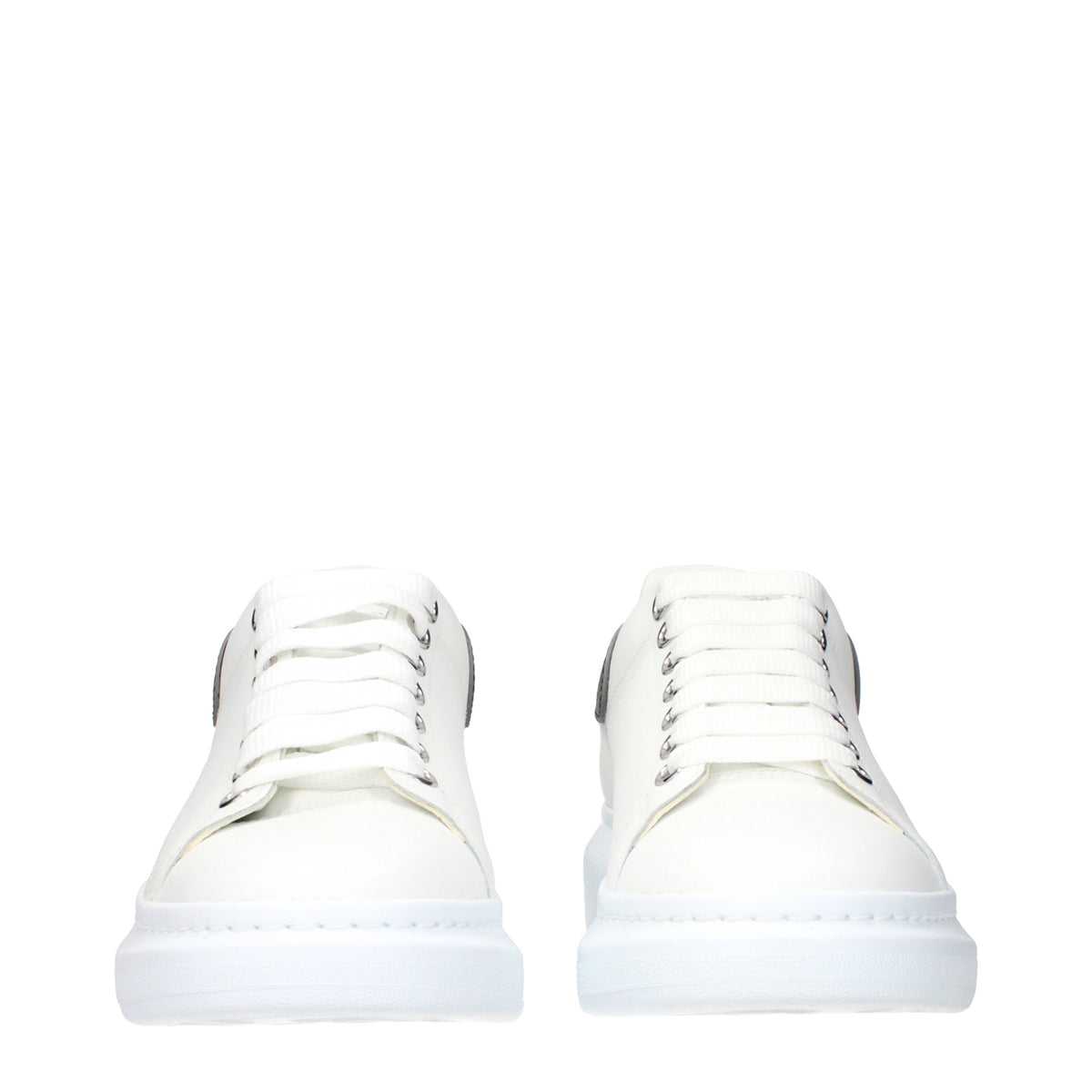 Alexander アレキサンダー・マックイーン オーバーサイズ メンズs スニーカー ホワイト/ブラック レザー - Image 4