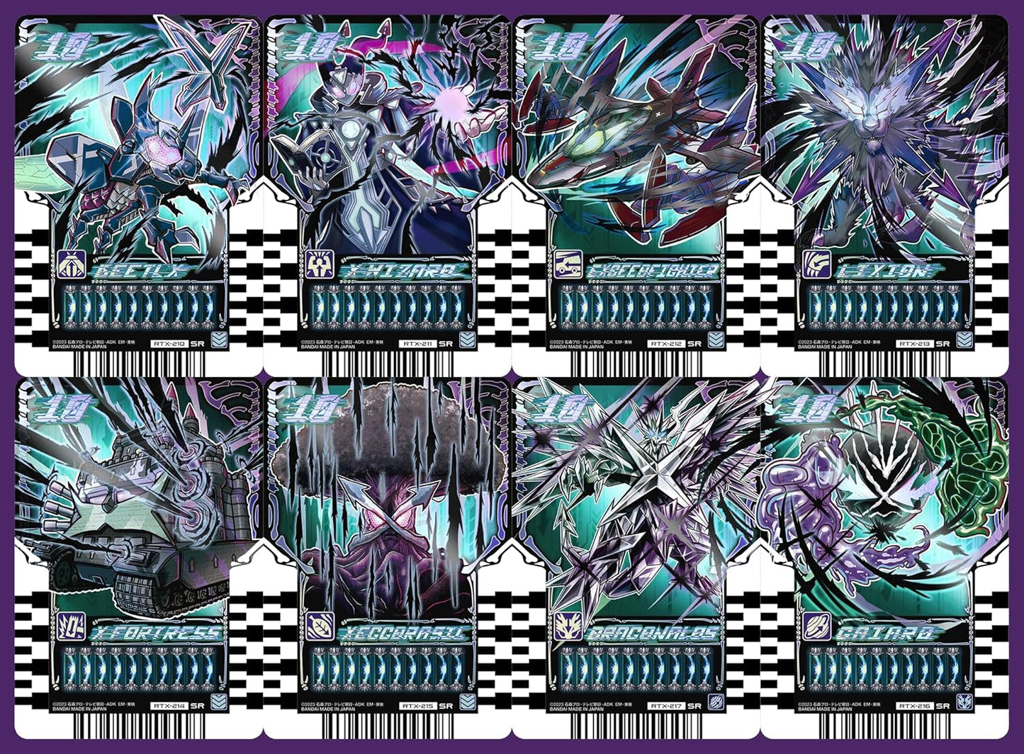 Ride Chemey Reka Replica Cards, Set of 21, Authentic Design Edition, Kamen Rider Gatchard, Gatcher Driver, Dread Driver, Steam Liner, Unicon, Dioni, Gorilla Sensei, Wrestler G, Cross Wizard, Gaired