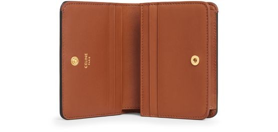 CELINE Triomphe compact wallet in Triomphe canvas - Image 4