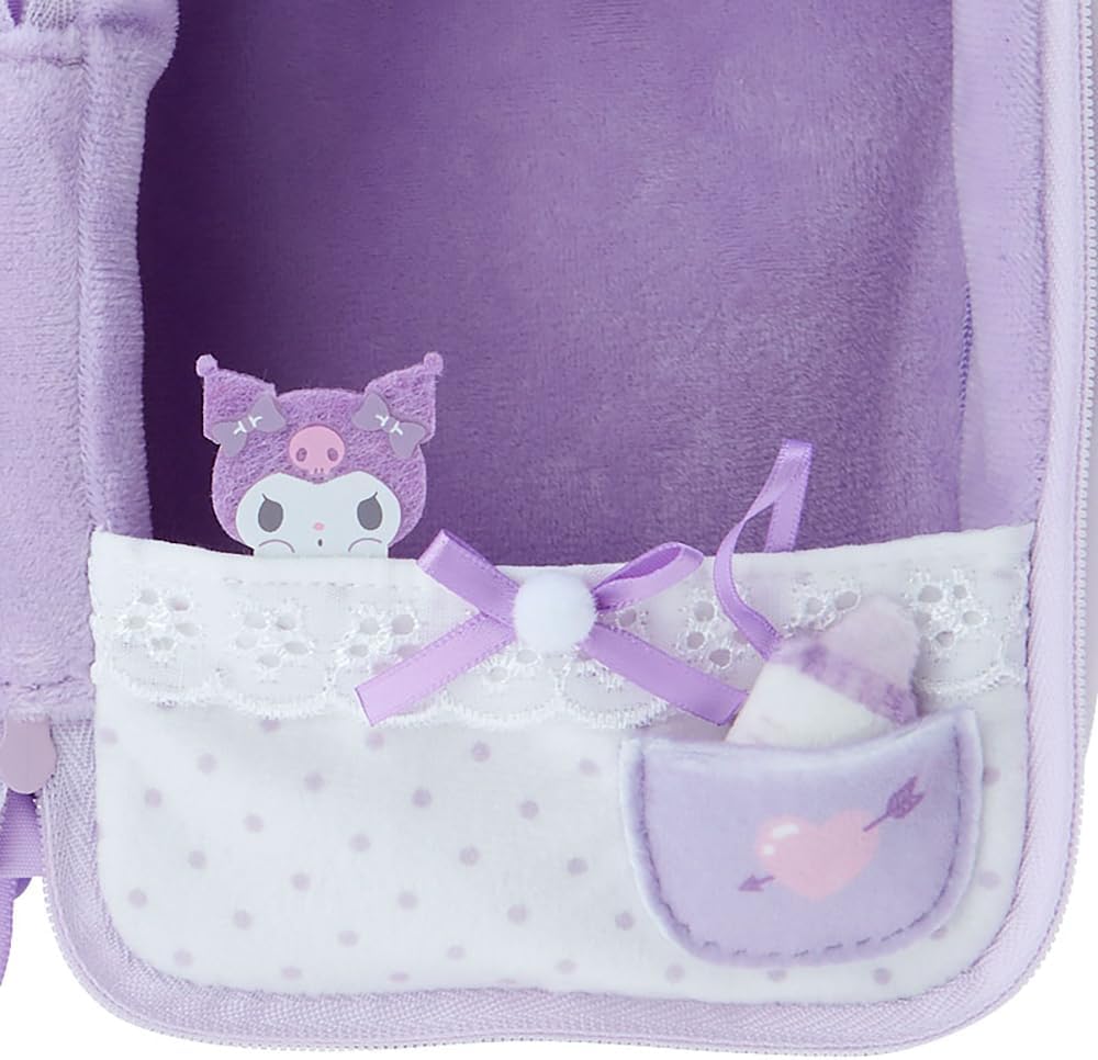 Sanrio 184721 Kuromi Plush Pouch Enjoy-Idol Baby Kuromi 6.1 x 4.7 x 3.5 inches (15.5 x 12 x 9 cm), Character