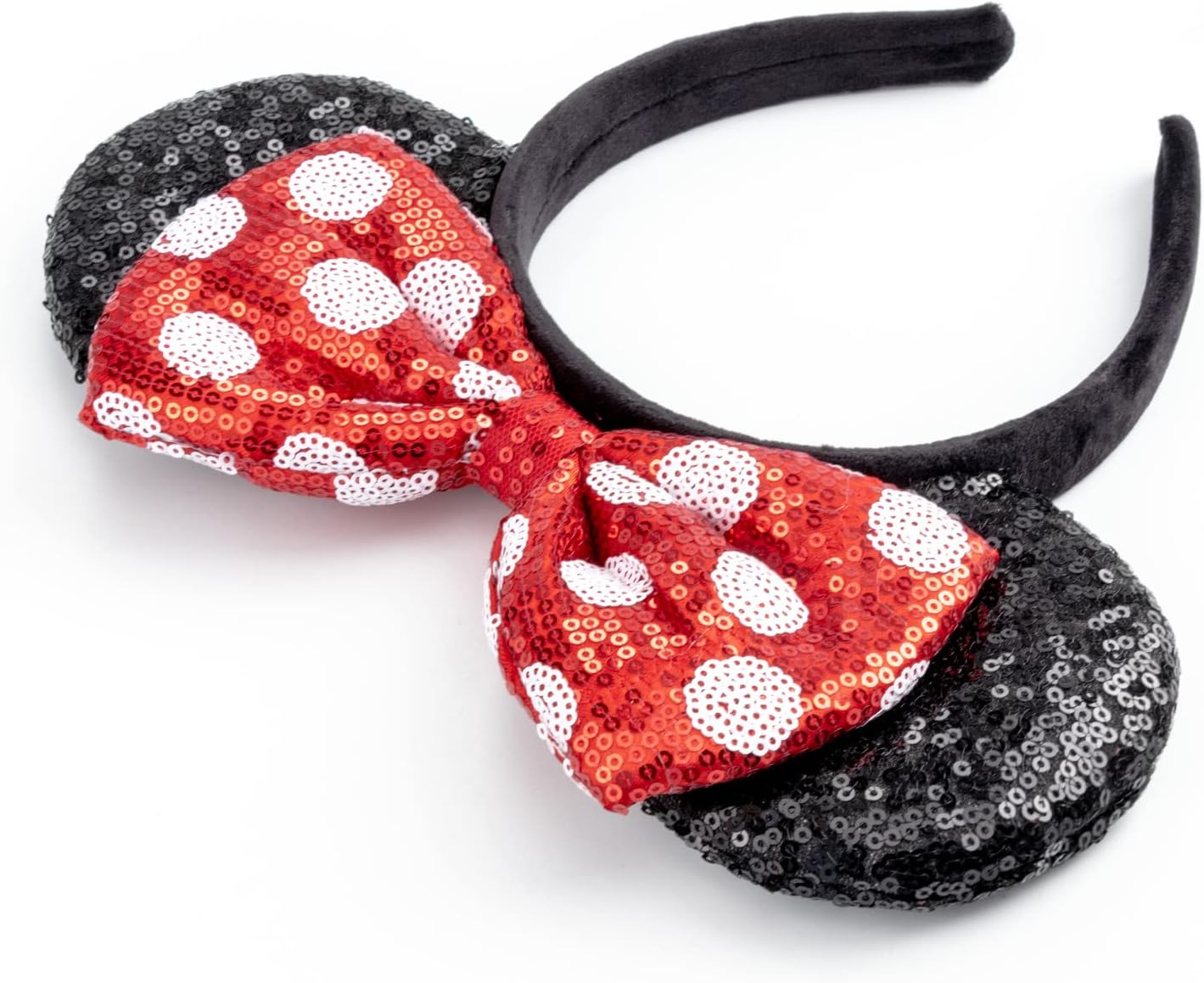 DRESHOW Mouse Ears Bow Headbands Sequins Party Decoration Cosplay Costume for Women