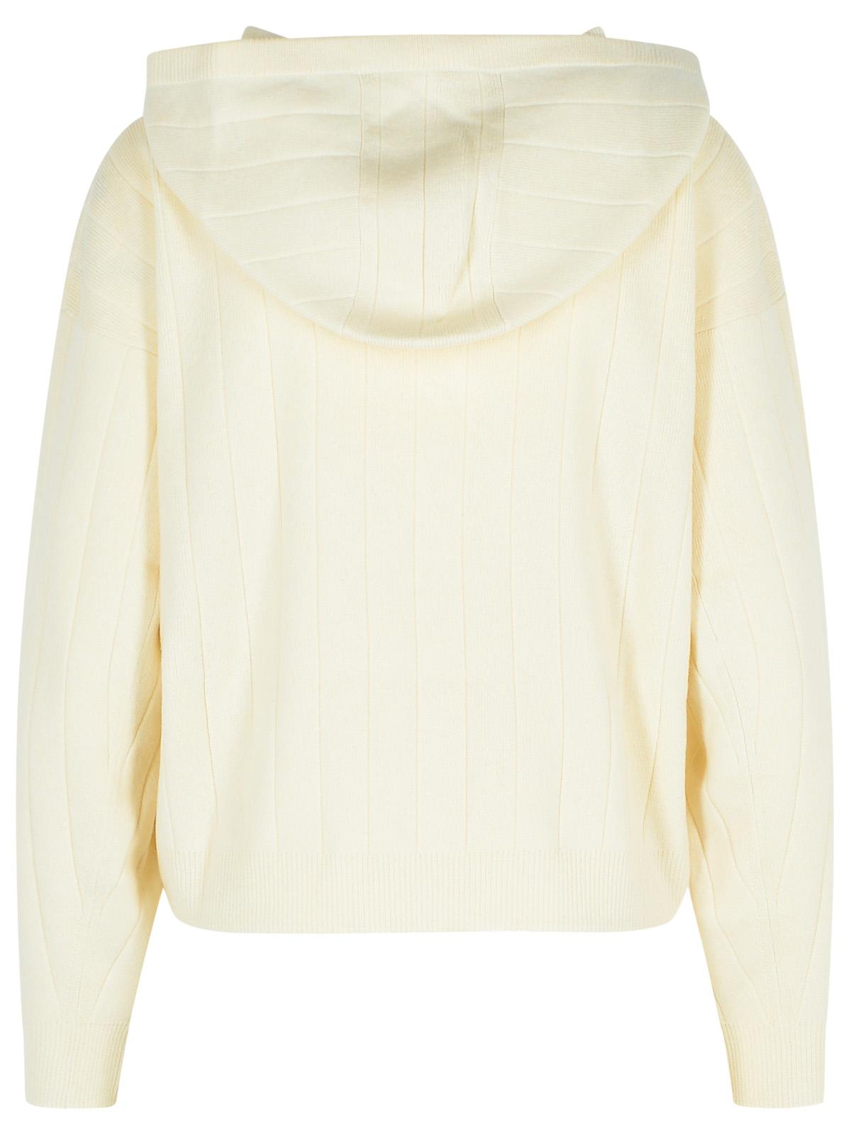 Max Max Mara 'Rubiera'白いカシミアヤーンカーディガン - Image 4