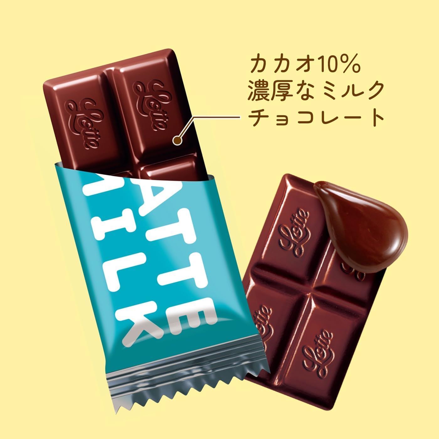 Lotte LATTE Milk 4.8 oz (135 g)