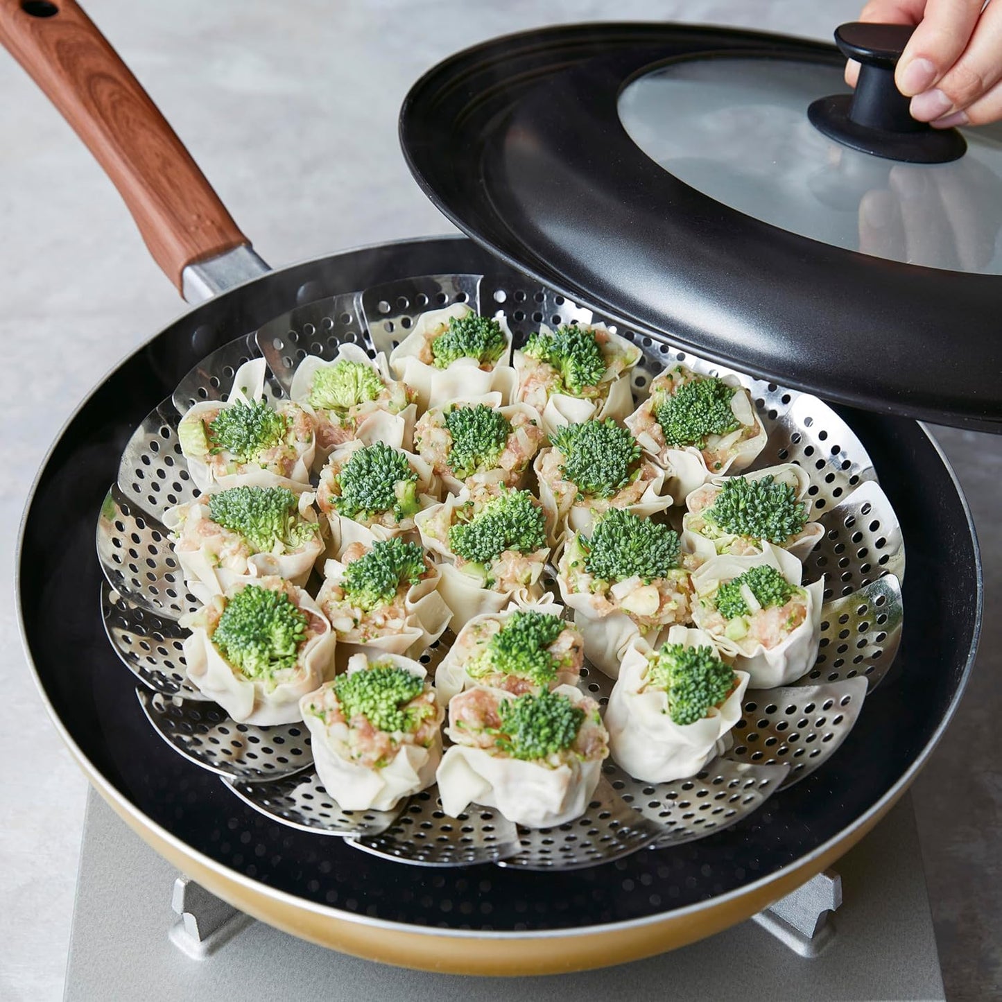 Kai KAI KITCHEN DH8070 Stainless Steel, Large, One Size Fits Most, For Steamer, 7.1 - 11.0 inches (18 - 28 cm), Dishwasher Safe, Made in Japan