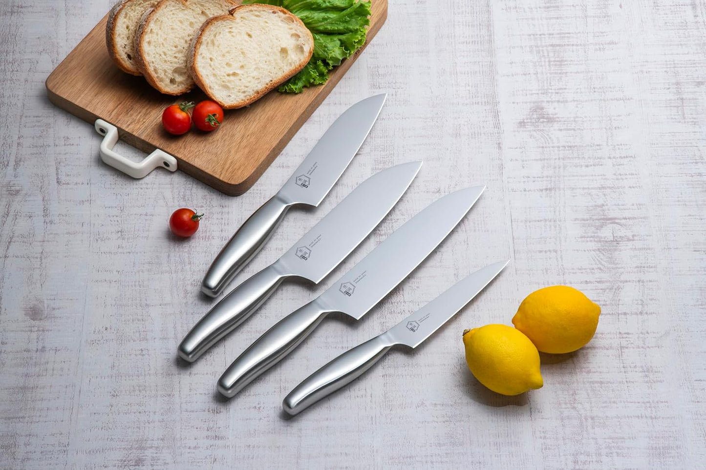 Shimomura Industries KGT-101 Kagatsunaku Santoku Knife, 6.5 inches (165 mm), Dishwasher Safe