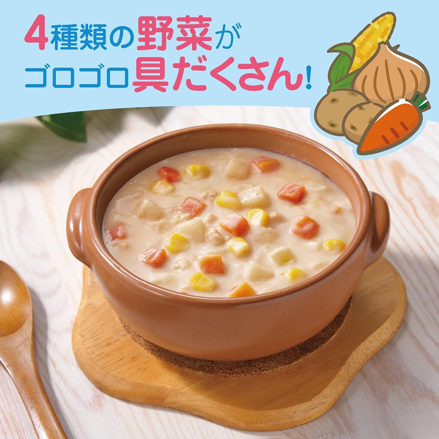 Glico Aunt Claire Cream Chowder, 6.3 oz (180 g) x 5 Packs