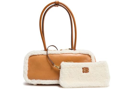 MIU MIU Beau small shearling bag - Image 4