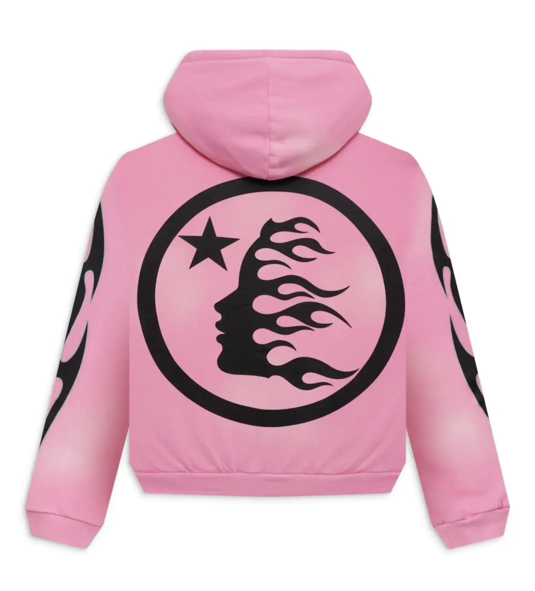 HELLSTAR 'PINK' SPORTS FLAME ZIP UP SWEATSHORT SET