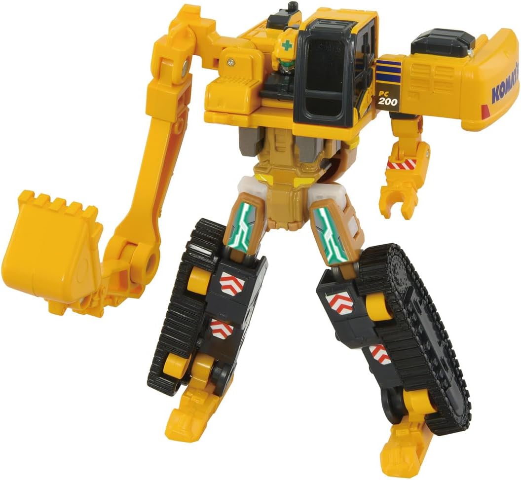 Takara Tomy (Takara Tomy) Tomica Jobreiver TJB06 Build Breaker Komatsu Hydraulic Excavator PC200 Mini Car Toy, Ages 3 and Up