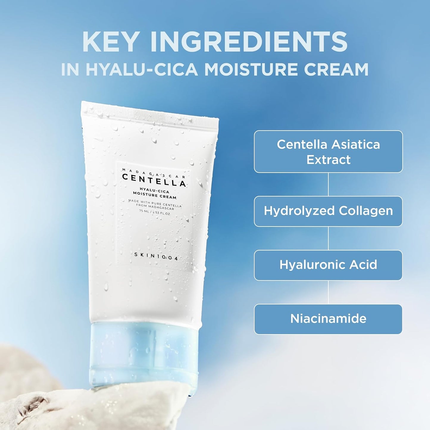 SKIN1004 Hyalushka Moisture Cream 2.5 fl oz (75 ml) / Hyalu-Cica Moisture Cream 2.5 fl oz (75 ml) / Moisture Cream Deer Moisturizing