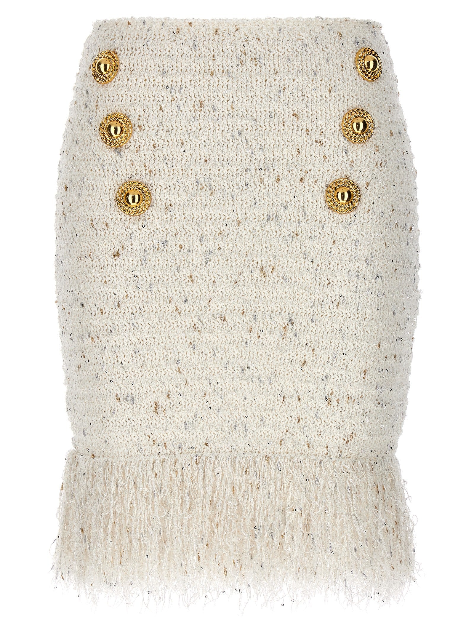 Balmain 'Fringed Tweed'スカート - Image 4
