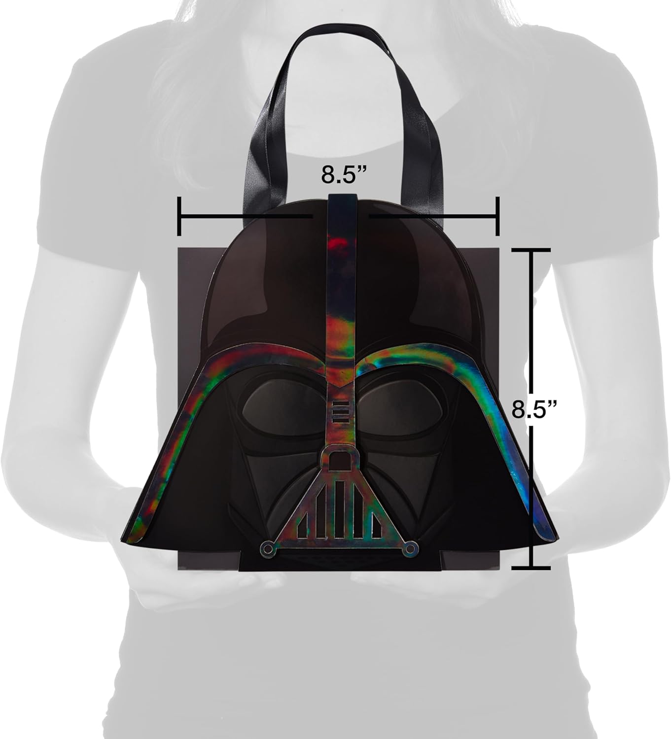 Papyrus Bolsa de regalo mediana de 8.5 pulgadas de Star Wars (Darth Vader) para cumpleaños, aniversarios y todas las ocasiones (1 bolsa)