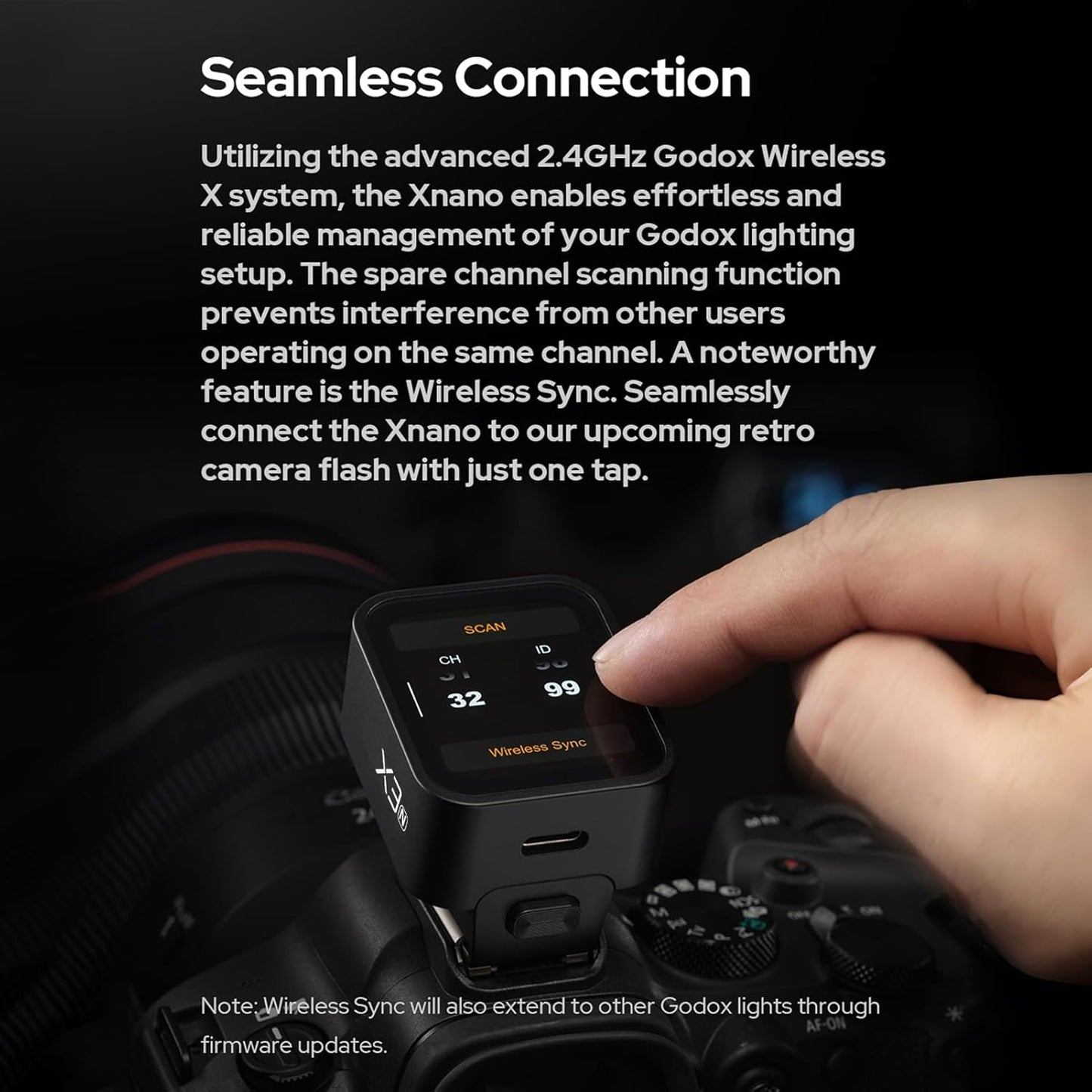 GODOX X3-N Wireless Flash Trigger Transmitter 2.4G High Speed Sync 1/8000s OLED Touch Screen TCM Conversion for Nikon Nikon SLR Cameras (x3n)