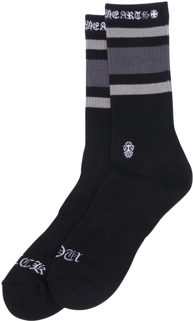 CHROME HEARTS 'FUCK YOU' BLACK MULTICOLOR SOCKS