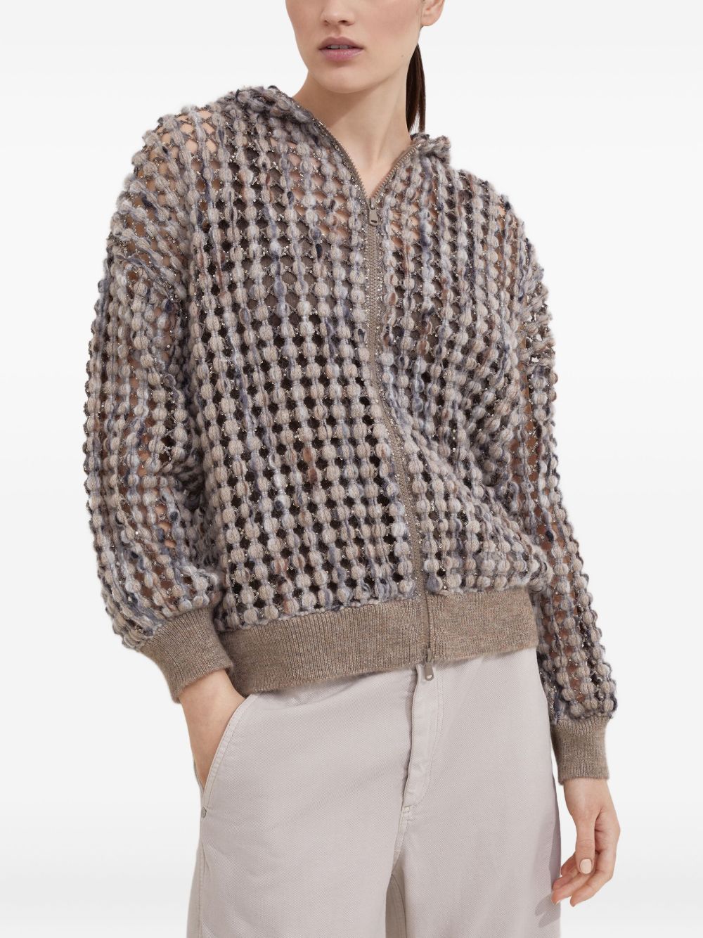 Brunello Cucinelliウールとカシミアパーカー - Image 4