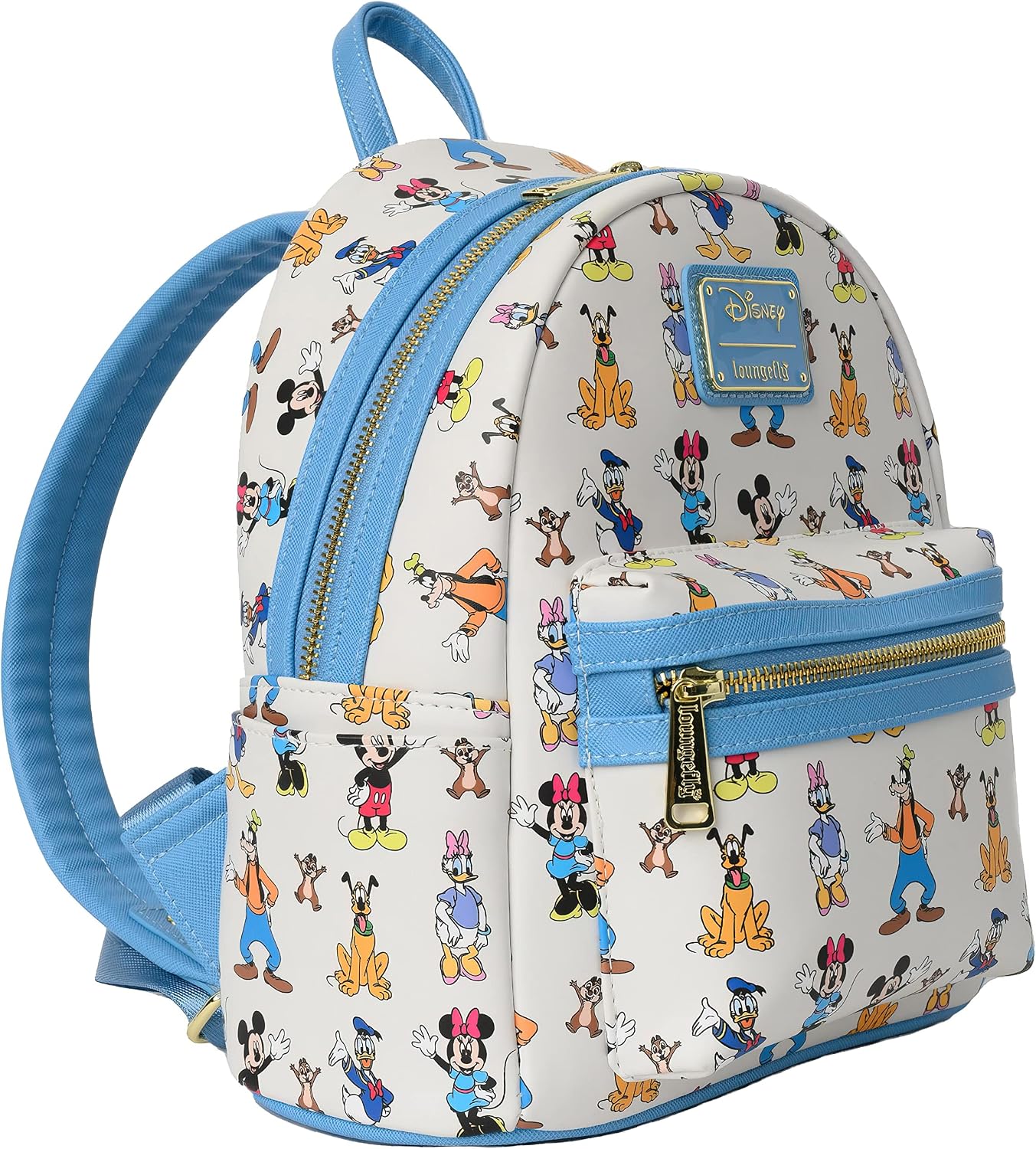 Loungefly Disney - Mochila para mujer, diseño de Mickey Minnie Mouse hacia adelante y hacia atrás
