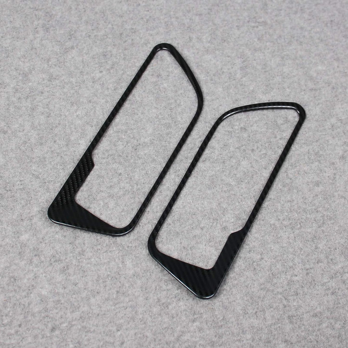 RUIQ Toyota Harrier 80 Series Interior Front Rear Inner Door Handle Garnish Designed for Toyota Harrier (Carbon Fiber Black Specification)