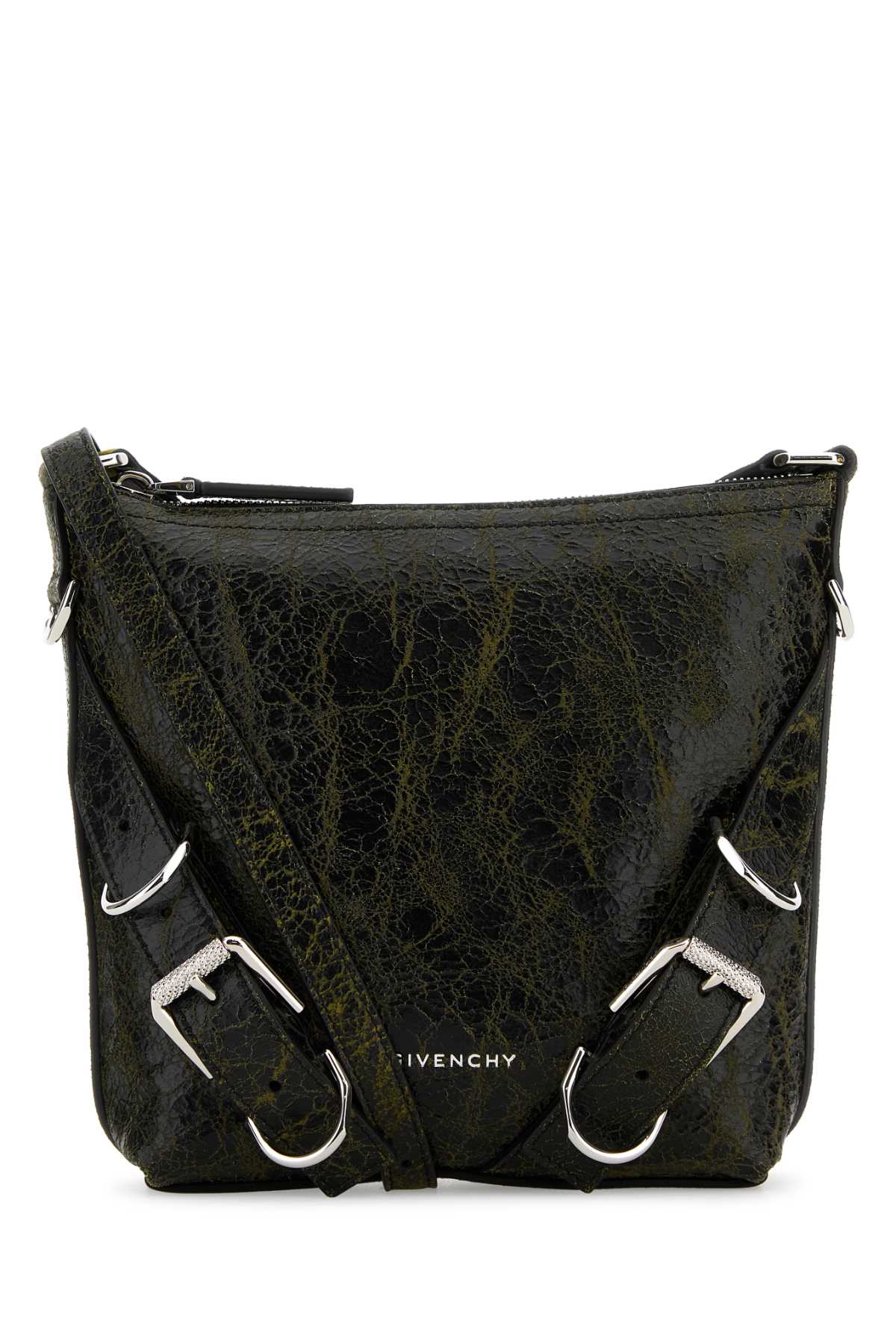 Givenchy Givenchy Two Tone Leather Voyou Crossbody Bag - Image 4