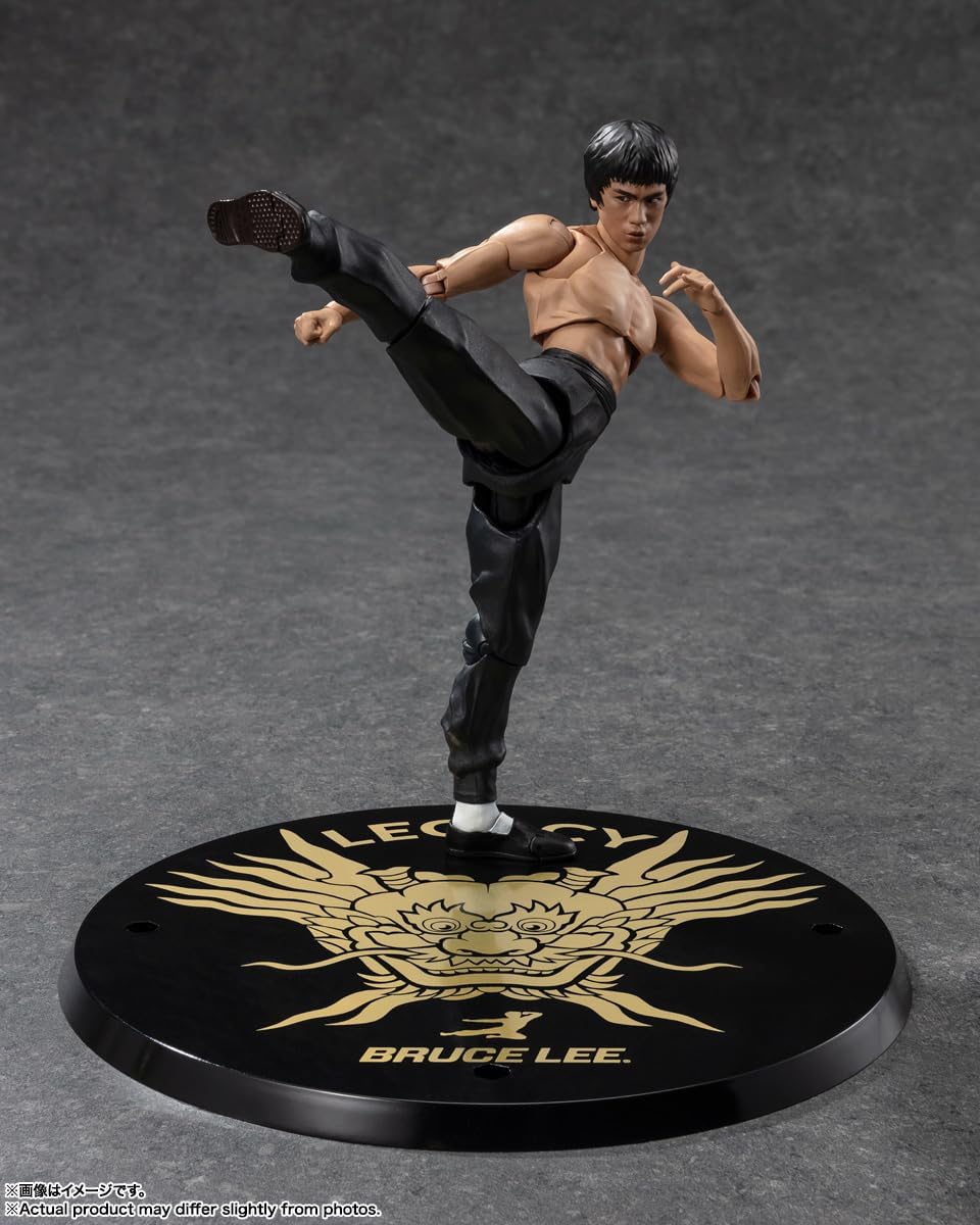 BANDAI SPIRITS S.H. Figuarts Bruce Lee Legacy 50th Ver., Approx. 5.1 inches (130 mm), PVC & ABS, Pre-painted Action Figure