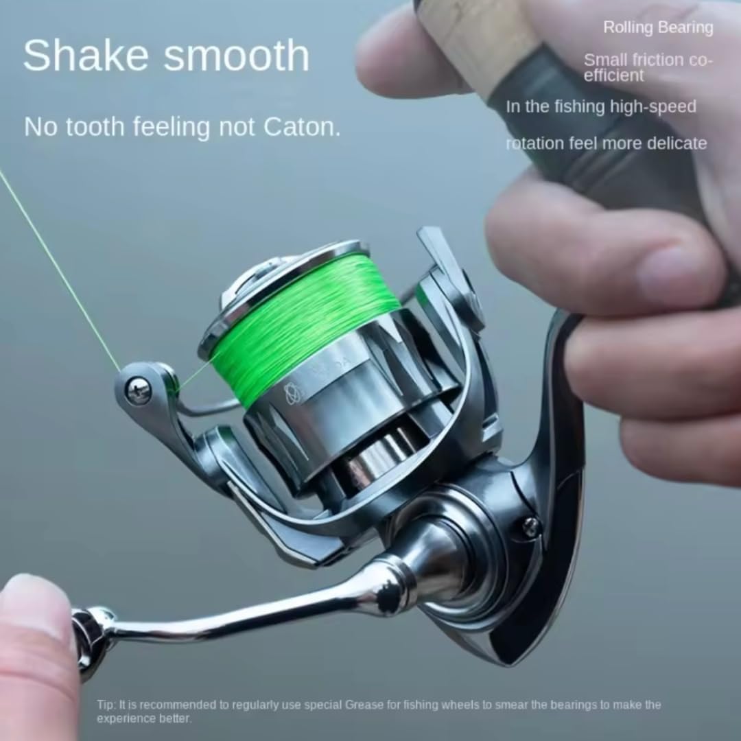Fi's+7 Spinning Reel, 1000, 1500, 2000, Variety, Lightweight, 4.7 oz (136 g), Bearings, 9 + 1, Gear Ratio, 5.2:1, Drag, 8.8 lbs (4 kg), Jigging, Mebarling, Stream, Light Game