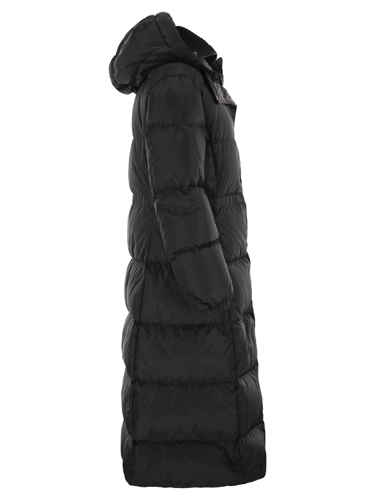 Moncler モンクラーチャマーフードとウールのトリムとロングダウンジャケット - Image 4