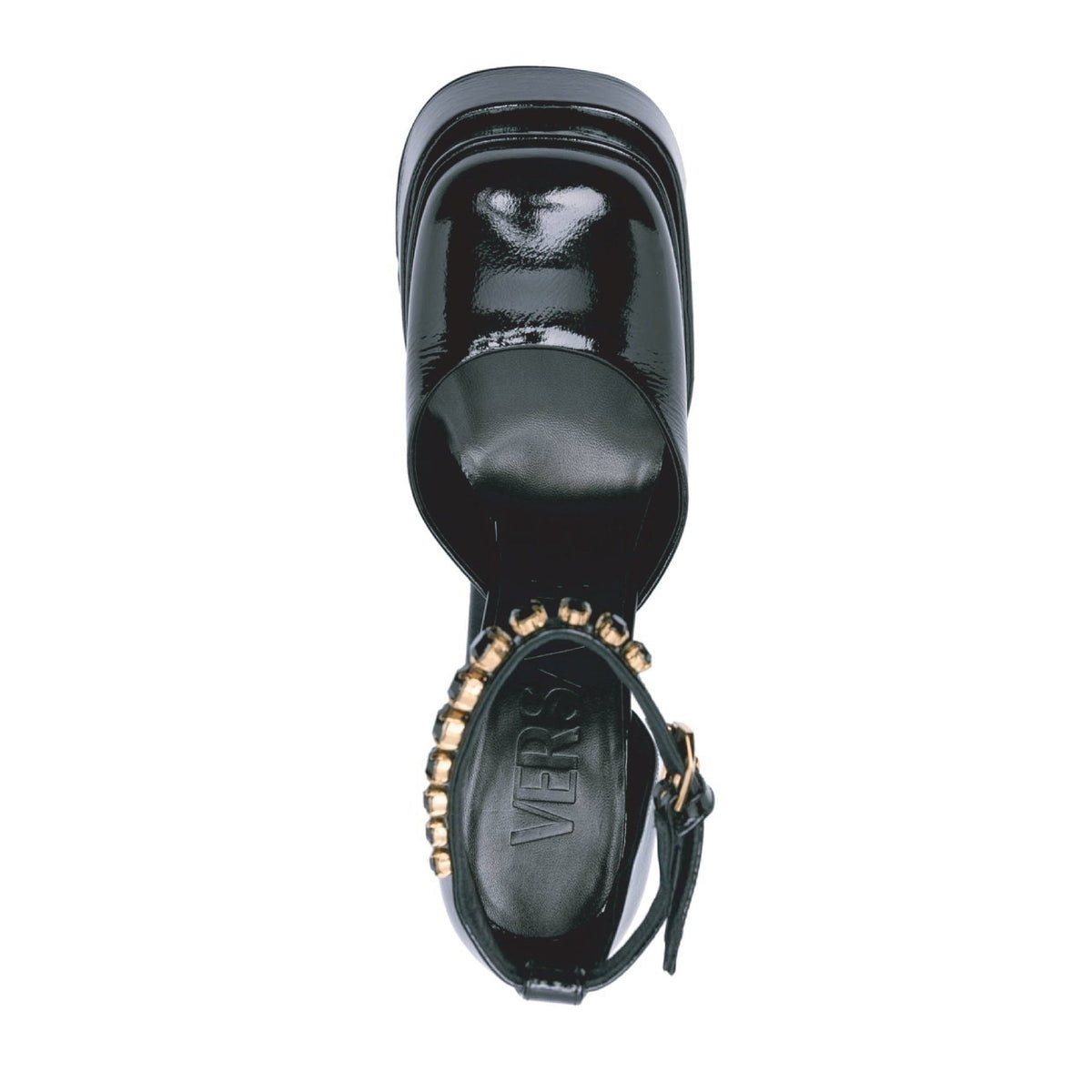 Versace ヴェルサーチヴェルサーチレザープラットフォームサンダル - Image 4