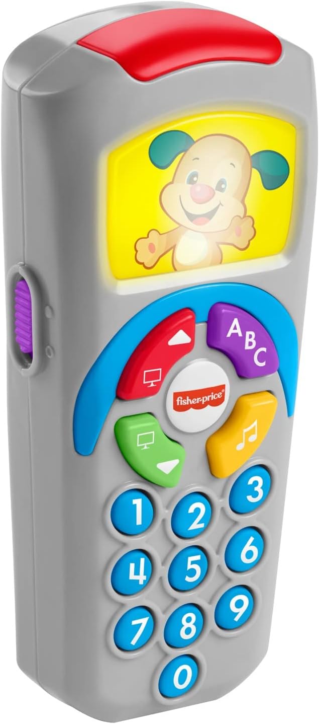 Fisher Price Puppy Bilingual Remote Control Baby Toddler Toys Educational Learning Toys Numbers English 6 Months to DRD26