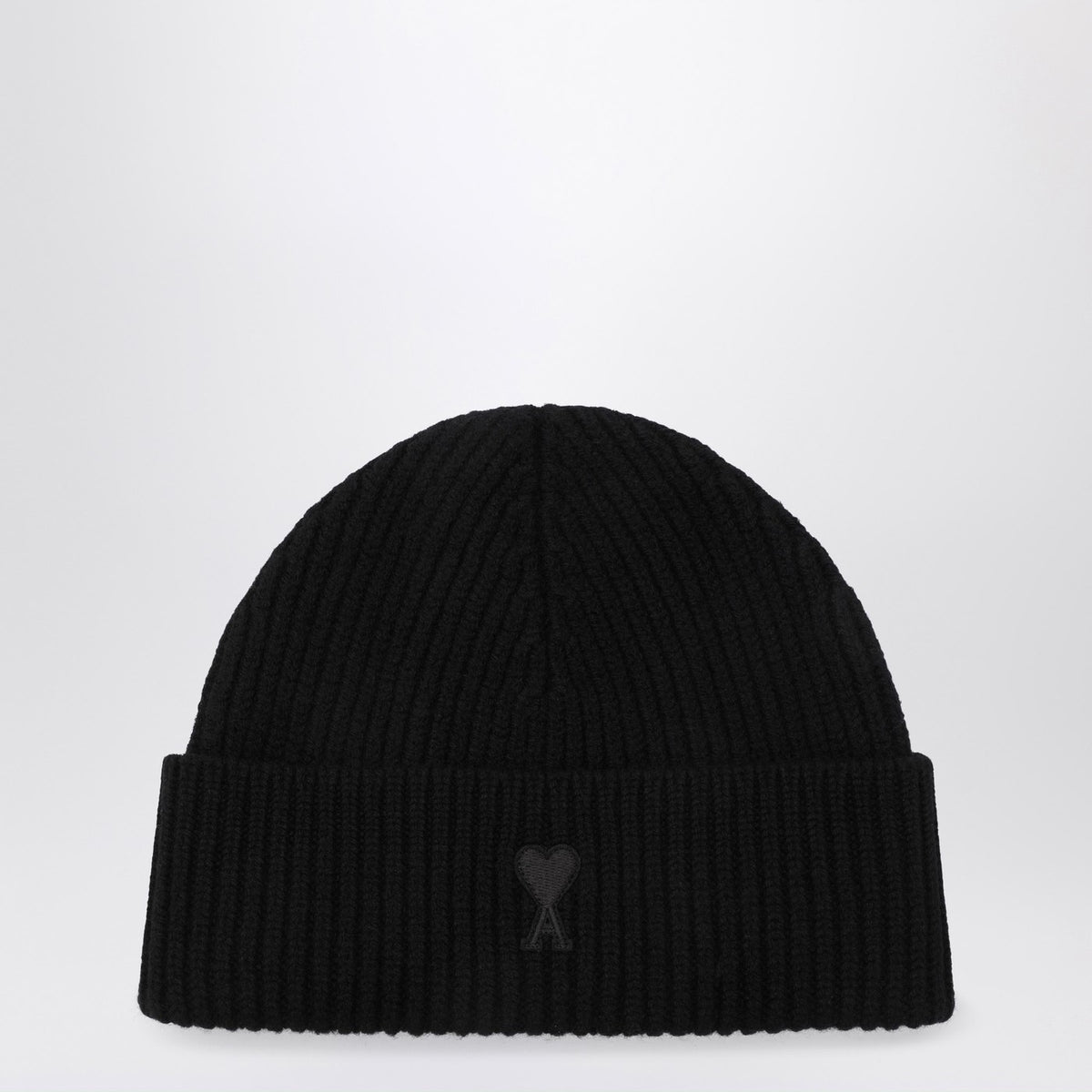 Ami Ami Paris Ami De Coeur Black Wool Hat - Image 4