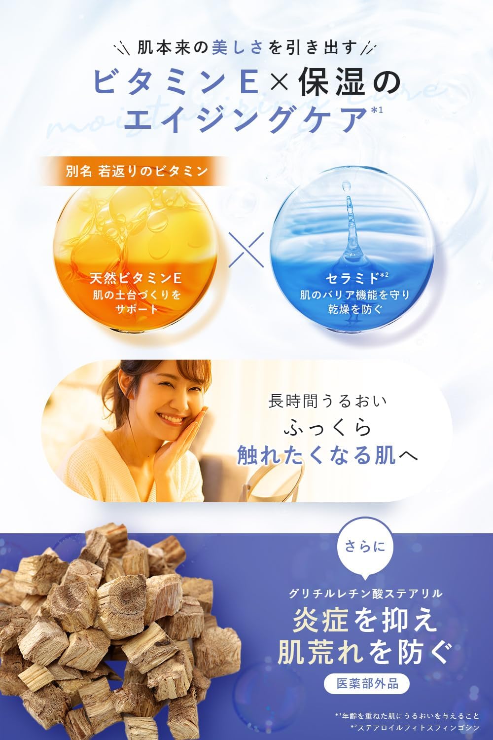 Fiswhite Tranexamic Acid Moisturizing Cream Face 1.8 oz (50 g) Whitening Skin Roughness Prevention, Quasi Drug, Night Care