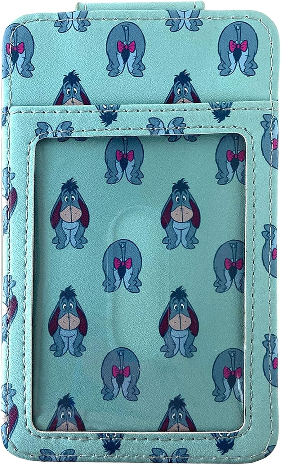 Cartera de Tarjetas Disney Compacta y Delgada (Eeyore Azul Claro)