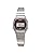 Casio LA670 Series Women's Digital Wristwatch, Overseas Model, Silver x Bordeaux LA670WA-4, Bracelet Type