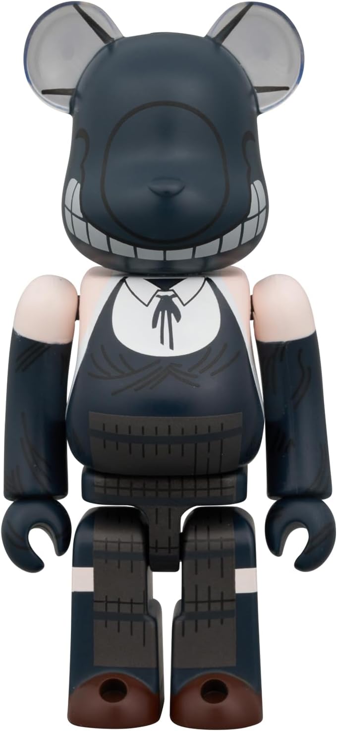 MEDICOM TOY BE@RBRICK Chainsaw Man & Bomb 2 PCS Set, Total Height Approx. 2.8 inches (70 mm), Non-scale, Painted Finished Figure