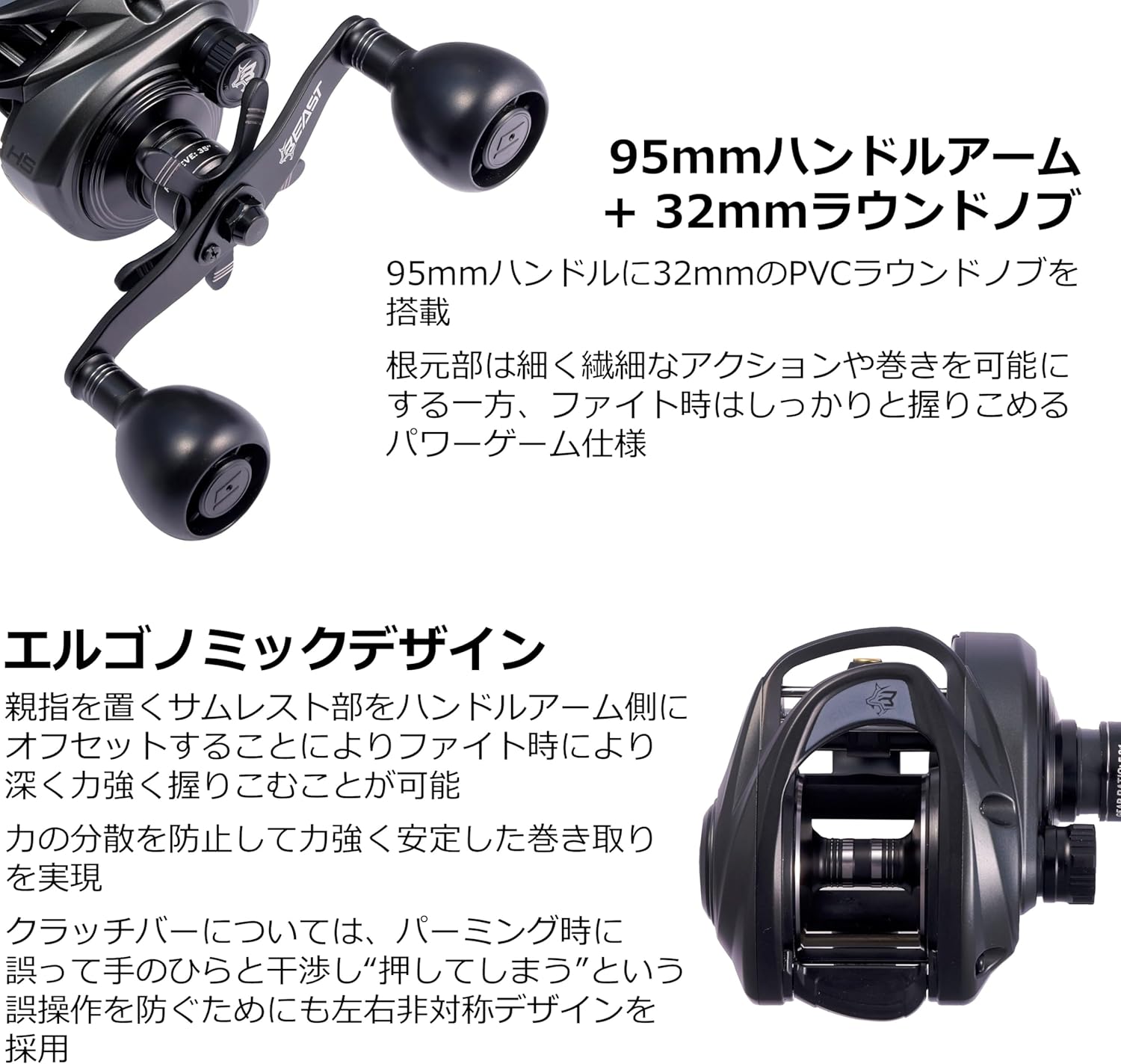 Abu Garcia (アブガルシア) ビースト LP ビースト 各種 ベイトリール ロープロ バス ソルト 怪魚 ビッグゲーム