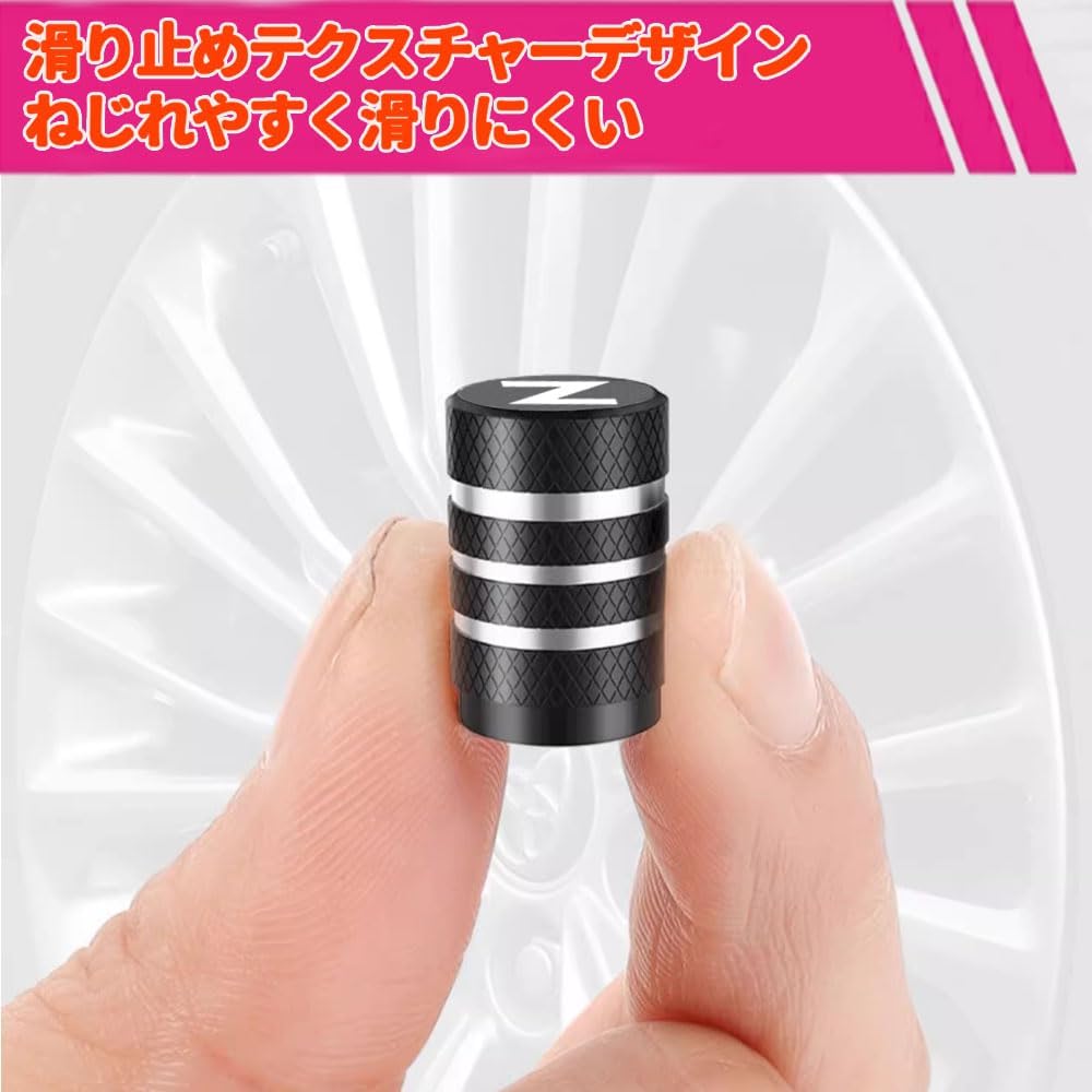 Honda N Series Dedicated Design, Fits Many N-BOX N-BOX+ N-BOX Custom JF1-JF6 N-WGN JH1-JH4 N-ONE JG1-JG4 N-VAN JJ1 JJ2 Aluminum Valve Cap, Tire Valve, Air Valve Cap, Premium Alloy,