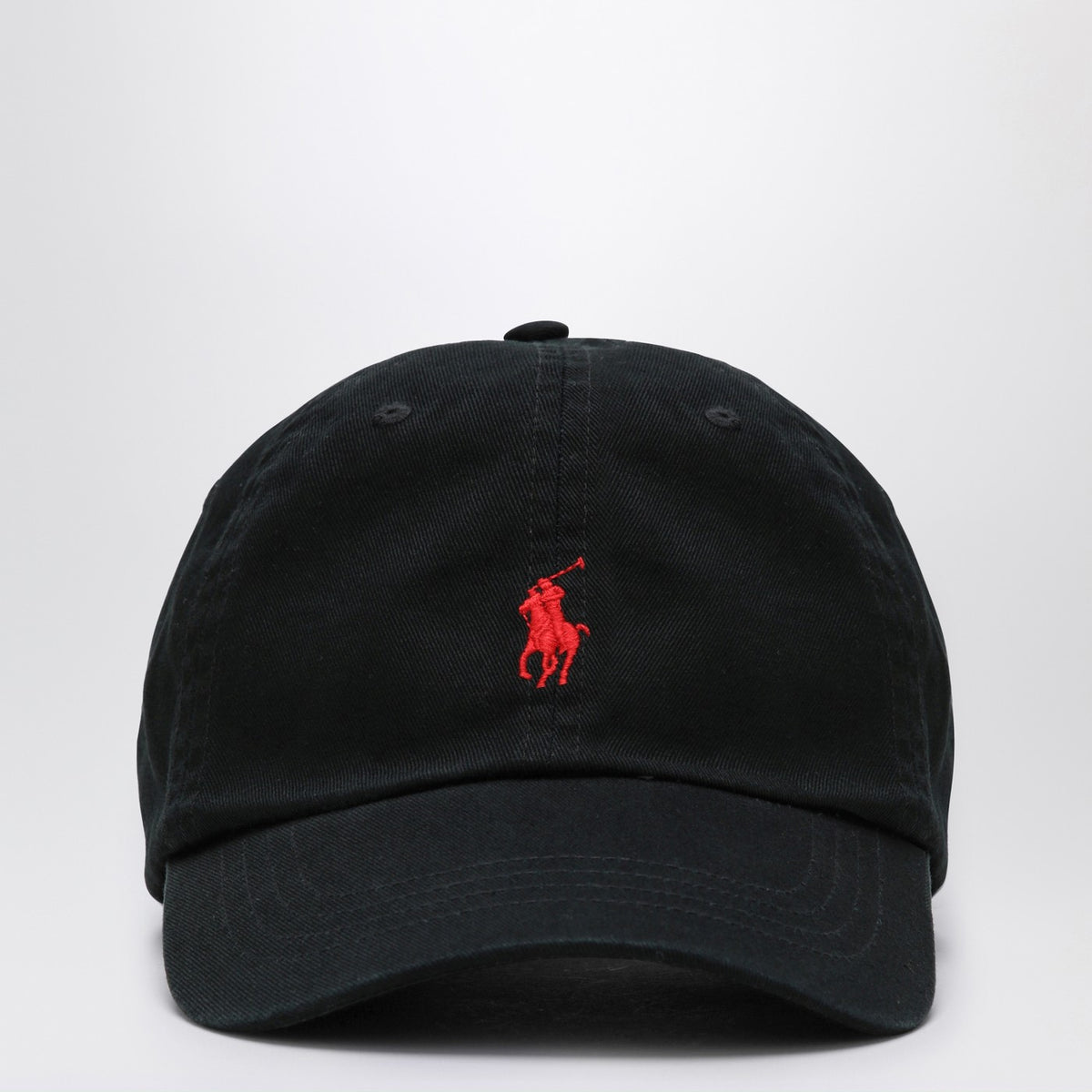 Polo ポロ ラルフローレン ロゴ入りブラック ベースボール キャップ - Image 4